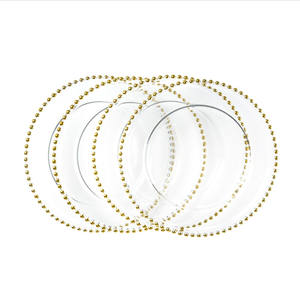 Caldo di nuovi prodotti in <span class=keywords><strong>oro</strong></span> e argento di vetro colorato underplates fornitore di <span class=keywords><strong>oro</strong></span> - Product Image 5