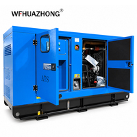 Groupe électrogène diesel super silencieux homologué ISO 50-200 kVA, groupe électrogène diesel industriel pour application multi-scènes