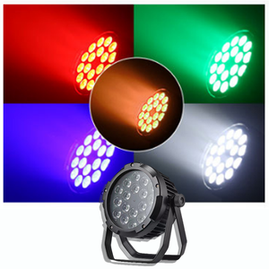 Luz láser PAR a todo color cuatro en uno de 18 canales blanco emisor amarillo rojo azul para iluminación de escenario de boda - Product Image 1