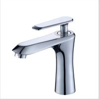 Robinet de salle de bain moderne ZUNMENG à montage sur plan, monotrou, mitigeur de lavabo en zinc chromé, corps en zinc, cartouche céramique