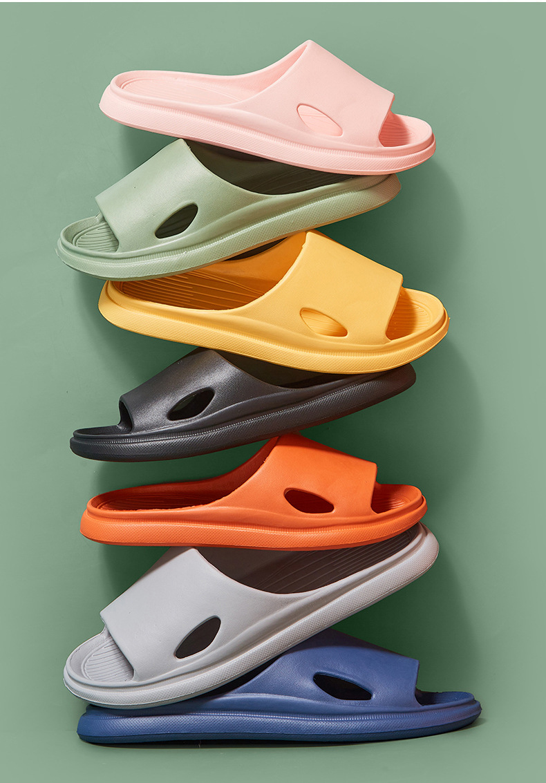Summer Bathroom Slippers Soft Anti-skid Indoor Slides Shoes Ladies House Slippers