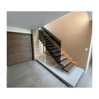 Lumière LED droite résidentielle Escalier en porte-à-faux Escalier de plafond en acier inoxydable