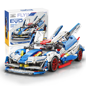 Modèle de <span class=keywords><strong>voiture</strong></span> de course MoYu MY88321 1:14, jouet éducatif en plastique à construire soi-même, ensemble de blocs de construction - Product Image 1