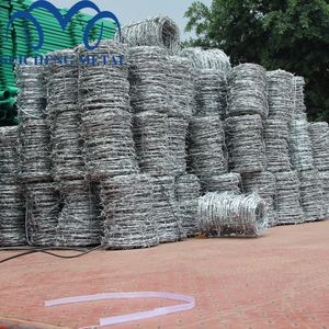 Fil de fer barbelé en acier galvanisé solide antirouille à chaud, rouleau de clôture en fil de fer enduit de PVC, soudage pour filet de ferme - Product Image 5