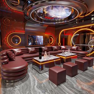 फास्ट फूड केटीवी नाइट क्लब बूथ नेतृत्व बार काउंटर टेबल अनुकूलित सोफे के लिए बार काउंटर टेबल अनुकूलित सोफा - Product Image 2