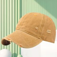 Gorra de Béisbol Vintage Lavada para Hombre, Estilo Desgastado con Borde Deshilachado, para las Cuatro Estaciones