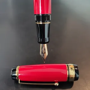 Regalo di lusso fantasia penna stilografica costosa penna di grandi dimensioni con marchio nero/verde/rosso executive VIP boss pen