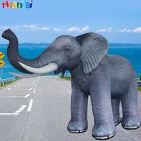 Vente chaude 2024 Grand éléphant gonflable Oxford Modèle d'animal géant pour la publicité avec accessoire souffleur d'air Expédition maritime