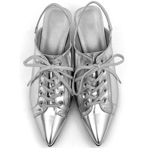 Moda sivri dantel-up bayanlar katır ve yüksek topuklu sandalet - Product Image 4