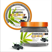 Exfoliante corporal de arbutina, azúcar refinado, sal de baño para piel de gallina, sal de baño, exfoliante de café y cúrcuma 650g