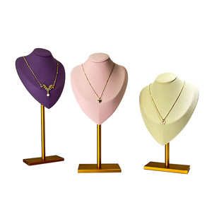 Haut de gamme nouveau Style bijoux vitrine ensembles d'affichage Mannequin factice <span class=keywords><strong>pour</strong></span> pendentif collier bijoux affichage accessoires - Product Image 3