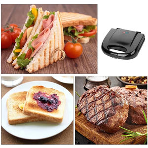 Piatti antiaderenti Double Sided facile da pulire <span class=keywords><strong>tostapane</strong></span> per formaggio alla griglia perfetto manico Cool Touch Plastic Breaskfast Sandwich Maker - Product Image 5