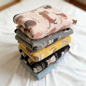 Écharpes tricotées à motifs mignons, longues, isolantes thermiquement, pour femmes, chaudes pour l'hiver, gris, bleu, jaune, noir, kaki - Product Image 2
