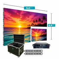 Mur vidéo LED de location pour scène 5m x 3m, système complet P2.6 P2.9 P3.91 pour mariages, fêtes et spectacles