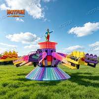 Équipement de jeux pour parcs d'attractions : Manège gonflable rotatif 30 places Crazy Bounce à vendre