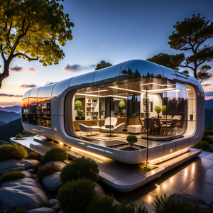 Prefab Capsulehuis Voor Koolstofvrije Gemeenschappen Groen Bouwen Standaard Energiezuinige Woningbouwproject Voor Duurzame Staalparken - Product Image 4