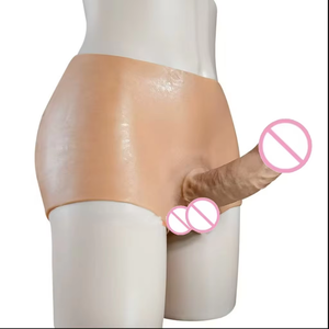 Realistischer Silikon-Dildo Slip Erwachsenen-Masturbationsspielzeug Solide Hohle Strap-On XXL Riesendildos für Männer Frauen Lesben - Product Image 1