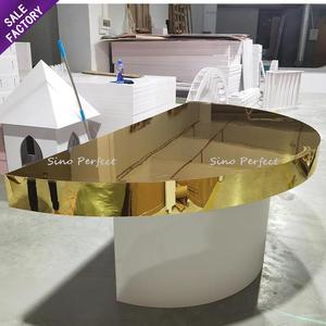 Sinoperfect - Ensemble de supports à gâteaux de mariage dorés, décoration de réduction, cérémonie de mariage dorée, supports à gâteaux dorés pour gâteaux de mariage, événement festif - Product Image 2