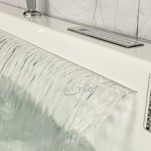 Bañera de Hidromasaje Moderna de Lujo con Jets de Masaje y Panel de Control con Luces LED, Sistema de Spa Jacuzzi para Uso en el Hogar y Hoteles - Product Image 6