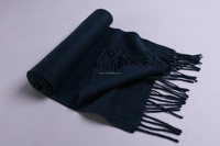 Echarpe de luxe en cachemire 100% de Mongolie intérieure pour hommes et femmes Logo de broderie personnalisable Camel bleu nuit