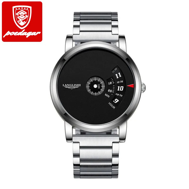 Poedagar 606 Reloj Hombre Personalizado Business Sport Luxury Men Quartz Watch Custom logo Uhren Waterproof Date Watch for Men