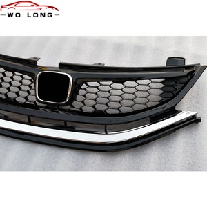 Griglia <span class=keywords><strong>superiore</strong></span> della parte anteriore del cromo del paraurti del favo dell'automobile di qualità per la giada di Honda 2013 2014 2015 <span class=keywords><strong>2016</strong></span> - Product Image 5