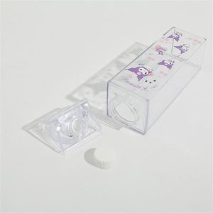 2 Piezas de Recipientes Cuadrados Transparentes de Plástico para Té con Leche, Vaso Deportivo con Tapa Antiderrames para Beber Directamente, Ideal para Fiestas - Product Image 4