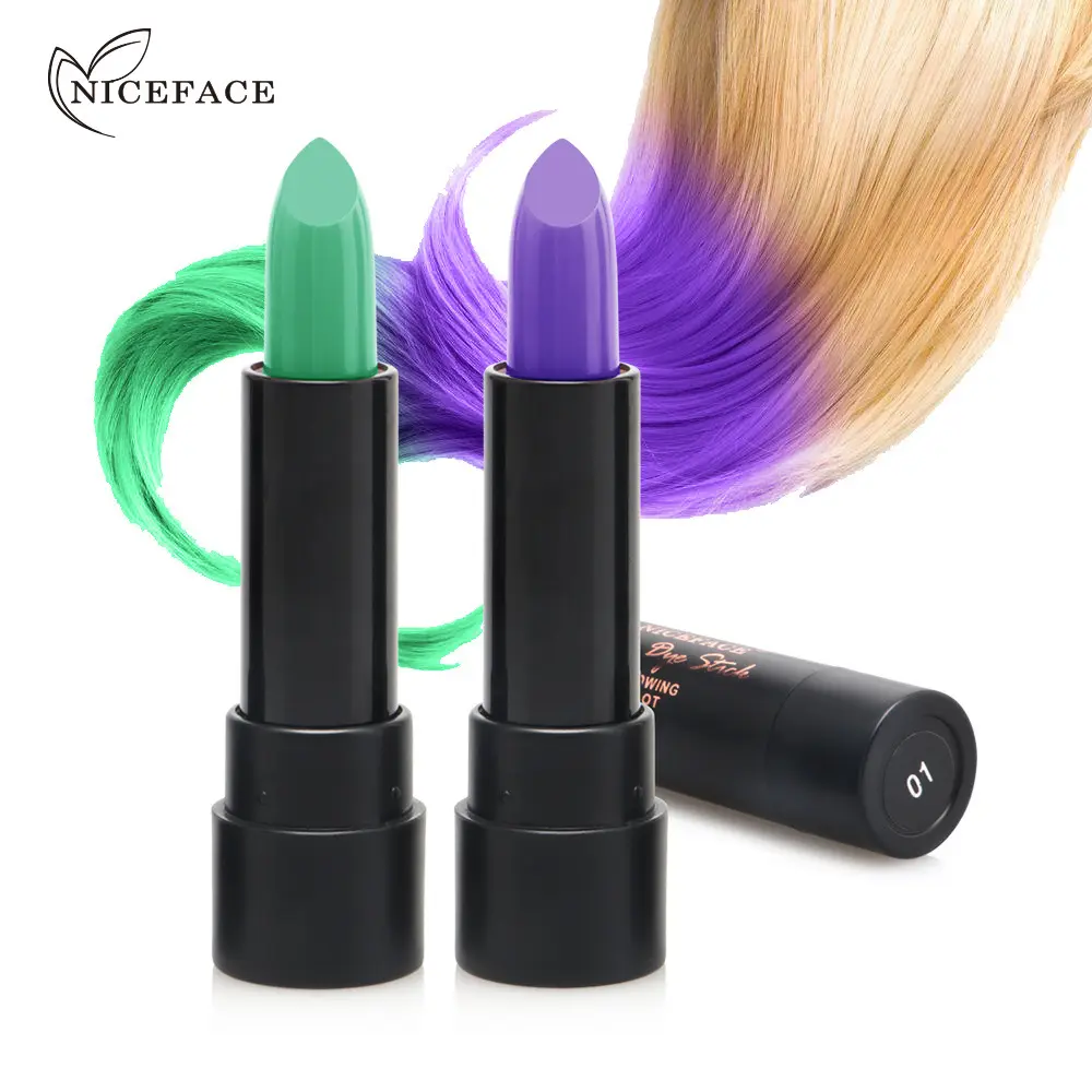 6 renk tek kullanımlık geçici saç sopa organik doğal saç rengi kremi saç boyası profesyonel salon için