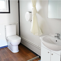 Maison préfabriquée Maisons modulaires de 2 chambres à coucher Kits de cabane en rondins à toit triangulaire Maison préfabriquée dominicaine extensible mobile