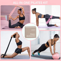 Kit de Pilates 2026 con Logotipo Personalizado, Pelotas de Yoga para Entrenamiento de Fuerza, Anillos Circulares de Pilates, Pesas de Silicona para Tobillos y Resistencia