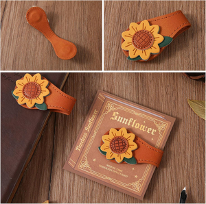 4PCS Vintage Magnetic Leather <b>Bookmark</b> Personalized Pu Leather Magnetic Book Marker for Book Lovers <b>Gift</b> - Product Image 3