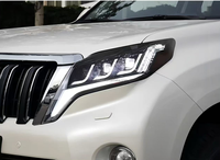 Phares à LED pour Toyota Land Cruiser Prado 2014 2015 2016 2017 FJ150 Accessoires d'extérieur pour voiture