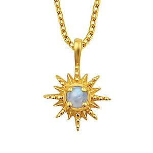 Inspire Jewelry Factory Venta al por mayor Collar de joyería de oro para mujer <span class=keywords><strong>Starburst</strong></span> Moonstone Collar Venta caliente Collar de moda - Product Image 5