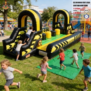 Parc <span class=keywords><strong>d</strong></span>'attractions gonflable commercial de qualité supérieure certifié CE Nova, avec grande structure de jeux gonflable en PVC, installation facile - Product Image 3