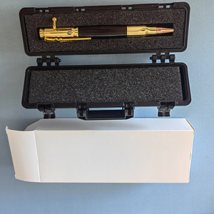 Kits de bolígrafos tipo <span class=keywords><strong>rifle</strong></span> calibre 30 para torneado de madera, componentes en blanco DIY para bolígrafos de acción de <span class=keywords><strong>cerrojo</strong></span> tipo pistola - Product Image 2