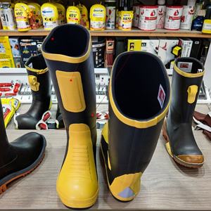 17 modèles de bottes en caoutchouc pour pompiers certifiées CCC, certifiées 3C, à embout d'acier, personnalisables, vente en gros directe d'usine - Product Image 6