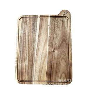 Acacia <b>Wood</b> Cutting Board Rectangle Anti-Slip Kitchen Vegetable Chopping <b>Block</b> - Product Image 3