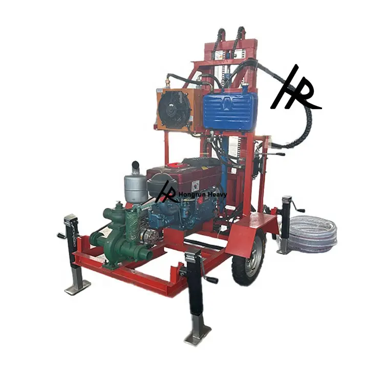 22HP 150m Small Portable Water Well Borehole Drilling Rig cheap borehole drill rig machine For Sale