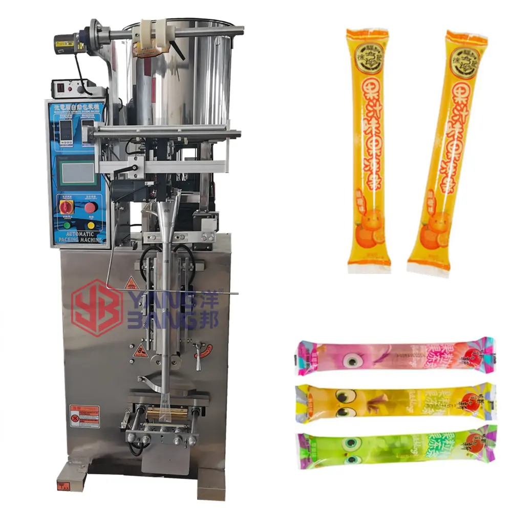 Machine de remplissage et d'emballage automatique YB-330Y de sucette glacée de fruit de jus de bâton 50ml 100ml