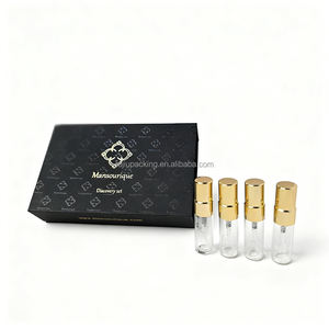 Mini flacon rechargeable pour échantillon de Cologne, petit flacon de parfum <span class=keywords><strong>vide</strong></span> en verre avec atomiseur, flacon de parfum avec coffret en papier de luxe - Product Image 5