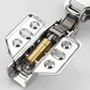 304 Stainless Steel Waterproof Kitchen & Bedroom Cabinet Hinge Hydraulic Silent <b>Spring</b> Flip Mechanism Durable Furniture Hinge - Product Image 3