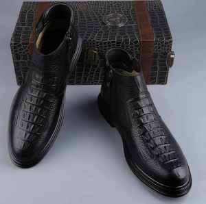 Stivali da Uomo Grandi Taglie a Mezza Altezza, Nuovi Modelli Autunno 2026, Stile Britannico, Scarpe Eleganti in Pelle da Lavoro - Product Image 2
