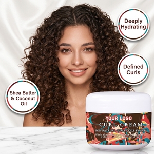 Crème Coiffante Hydratante au Beurre de Karité, Huile de Coco et Miel pour Boucles, Torsades et Ondulations Naturelles 150ml - Product Image 1