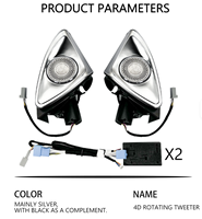 Tweeter rotatif 4D de classe A/C/E/S avec éclairage d'ambiance 3/7/64 couleurs pour Mercedes-Benz W177 W205 W213 W222 avec garantie d'un an
