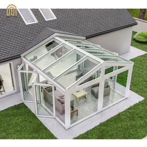 Alucasa bão tác động cách âm có thể thu vào sunrooms cong nhà hàng Patio bao vây - Product Image 1