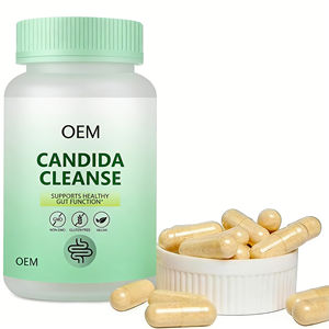 OEM/ODM GMP HALAL HACCP 60 capsules Darmreiniging & ontgifting supplement Oreganobladeren Caprylic Acid pH - Product Image 1