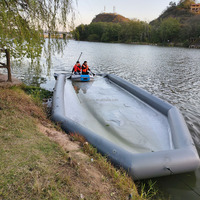 Cale sèche flottante de bateau gonflable portatif de nouvelle conception avec le système de pompage à vendre