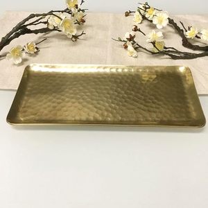 Meilleure Vente Plateau En Aluminium Martelé Or Pour Salon Restaurant en Prix De Gros De l'Inde - Product Image 4
