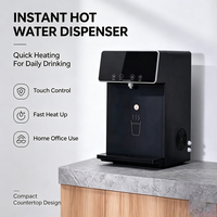 Distributeur d'eau RO mural de bureau avec sortie eau chaude et froide, filtration 3 étapes PAC RO CTO, purificateur d'eau domestique