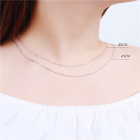 Collier ras de cou vintage en argent sterling véritable, chaîne en argent 925, chaîne de bijoux en gros, chaîne de fabrication d'usine